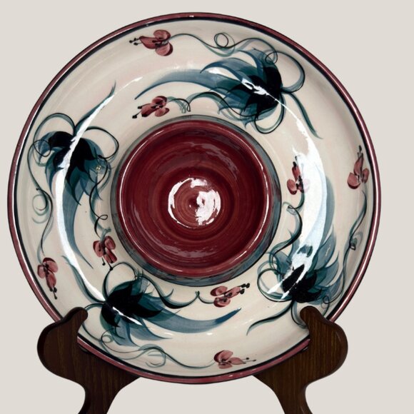 Vintage Gayle Pittman Chip & Dip Serving Platter - Picture 5 of 6